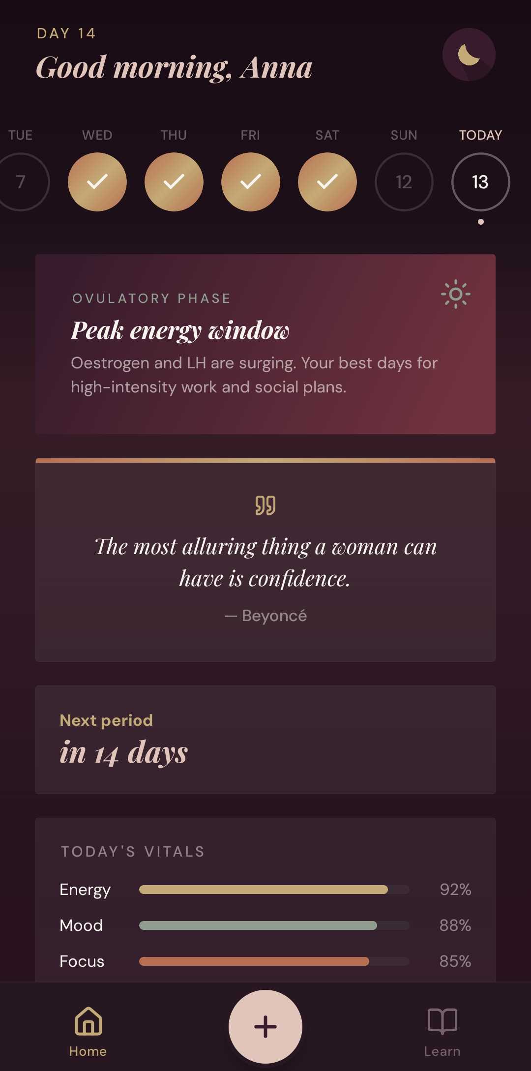 Home screen